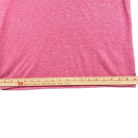 TALBOTS Petite Small Pink Heather Featherweight Fleece Wrap Neck‎ Pullover Top - Picture 8 of 13